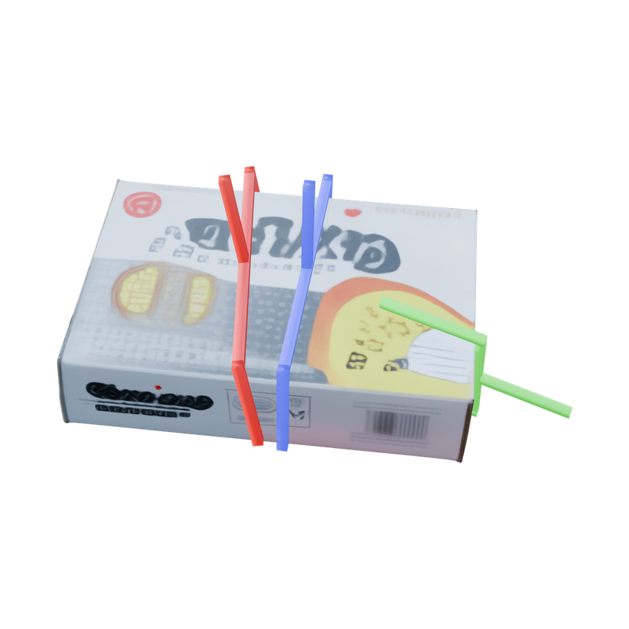Single-object reconstruction render with pose